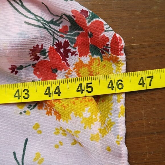 Pink Sunburst Tiered Floral Maxi Dress size 8 - Picture 10 of 12